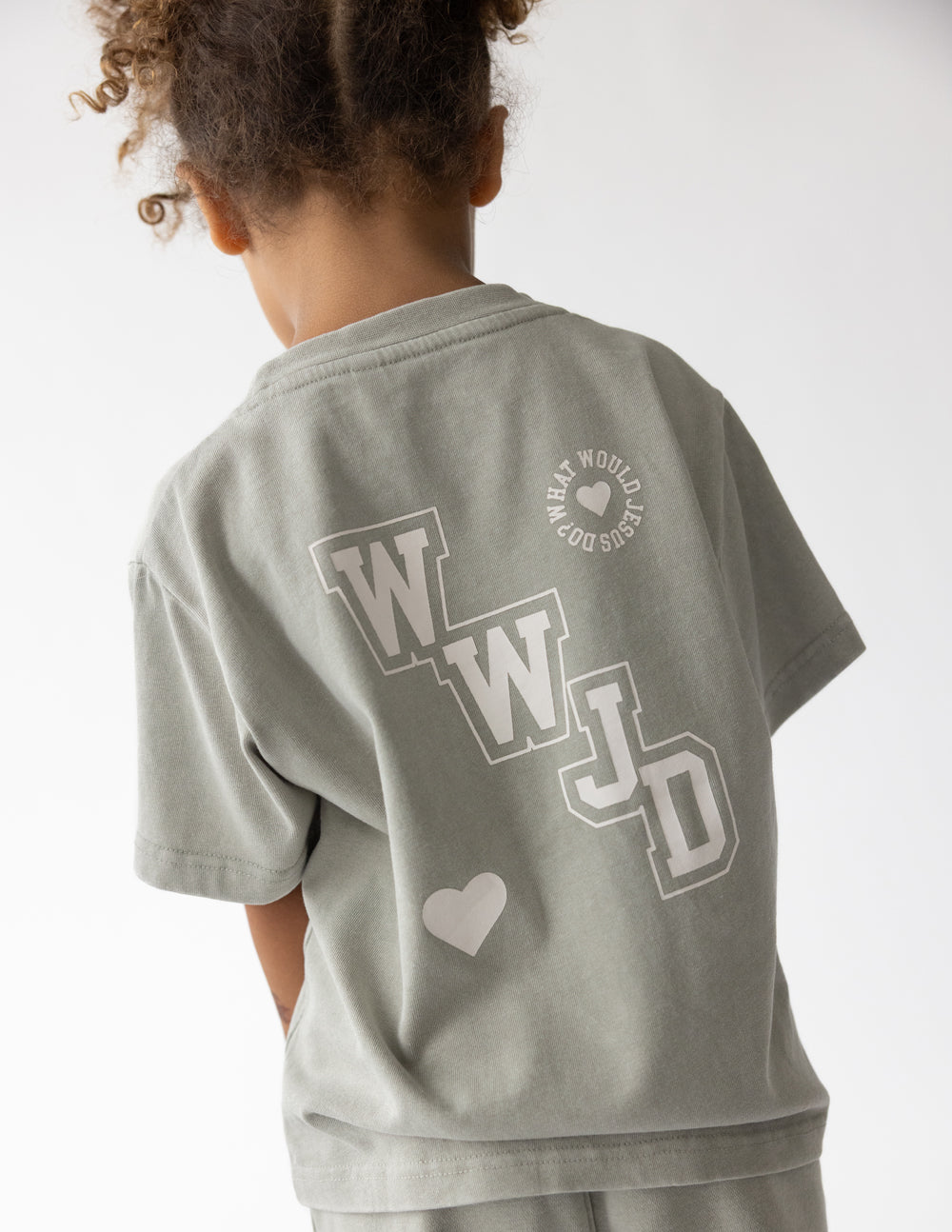 WWJD Varsity Kids Tee by Elevated Faith