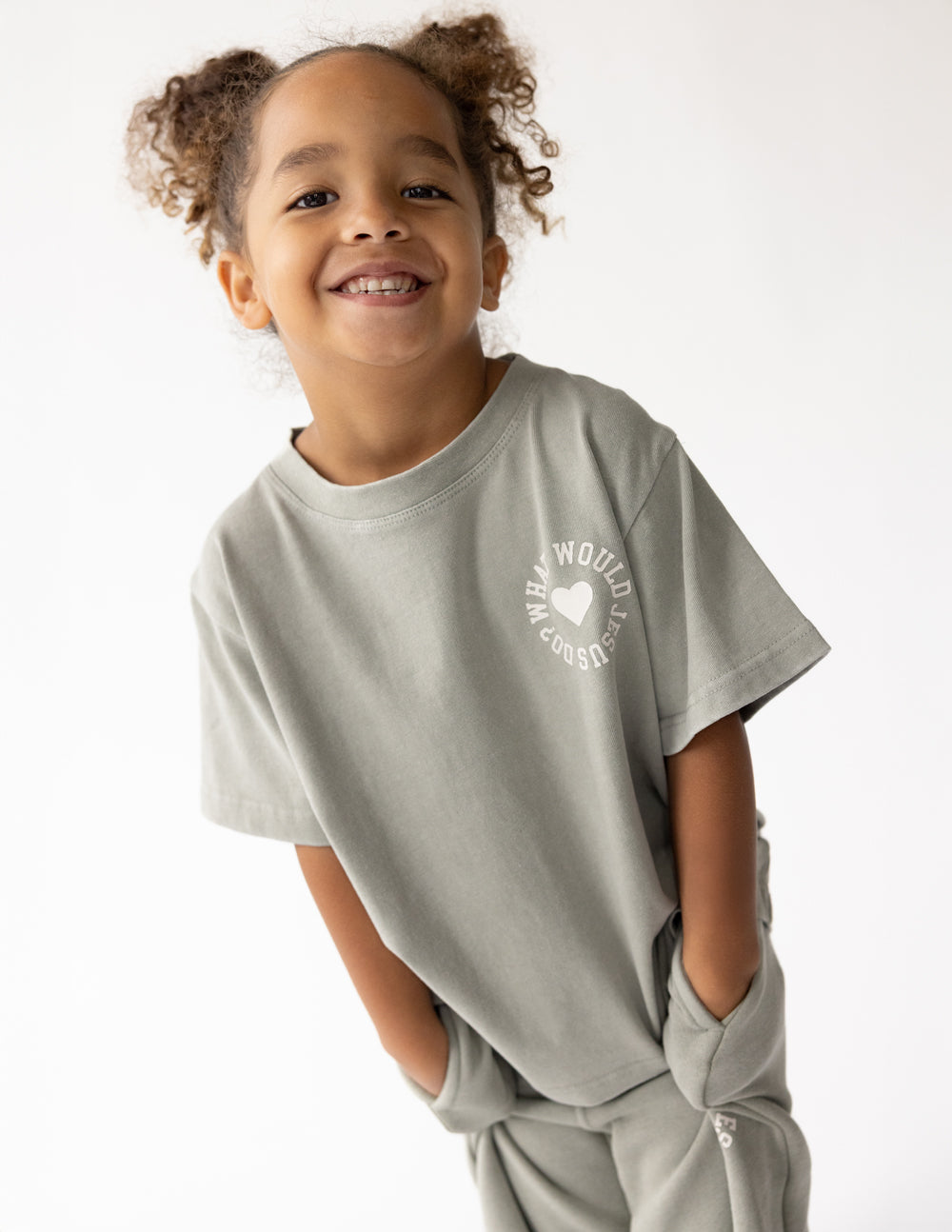 WWJD Varsity Kids Tee by Elevated Faith