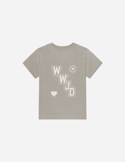 WWJD Varsity Kids Tee by Elevated Faith