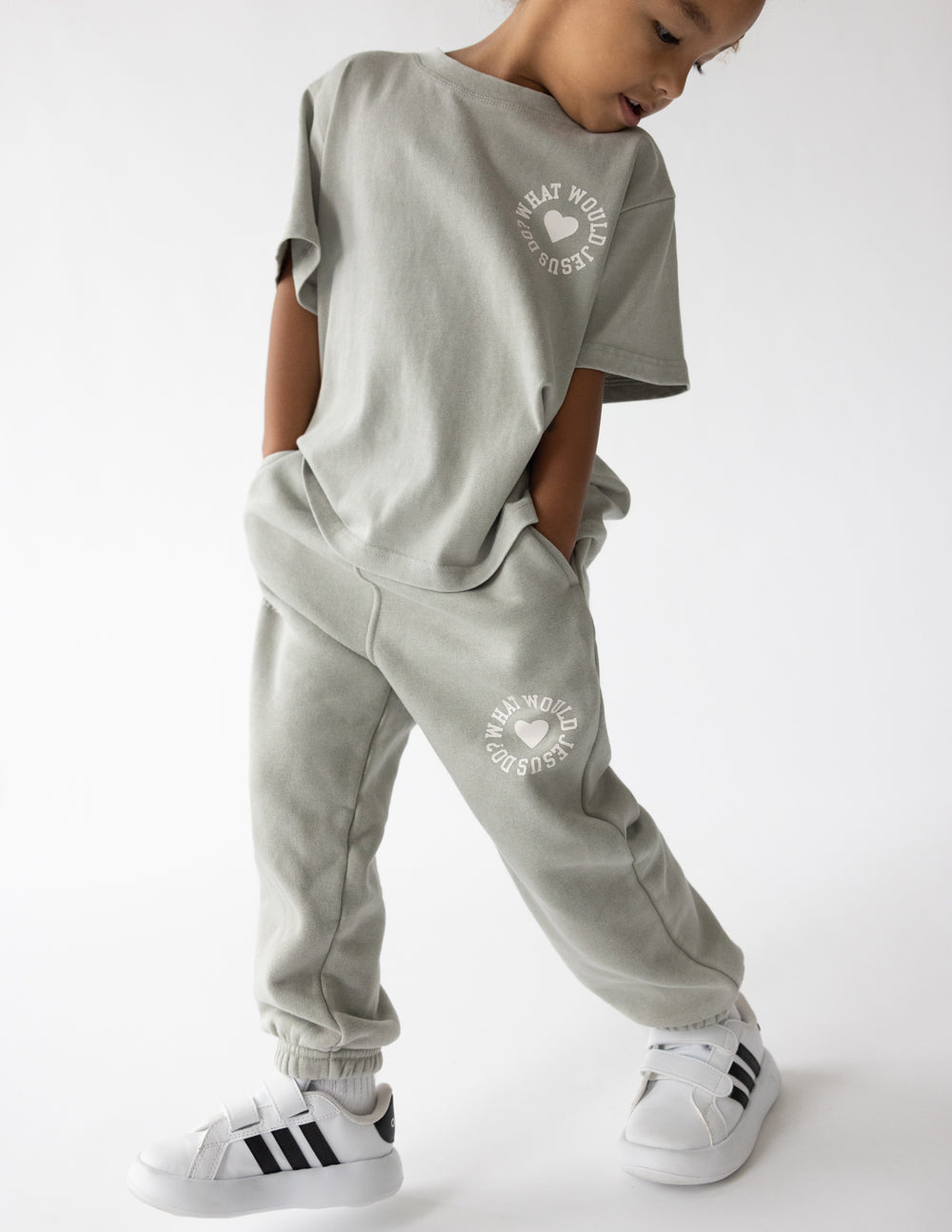 WWJD Varsity Kids Tee by Elevated Faith