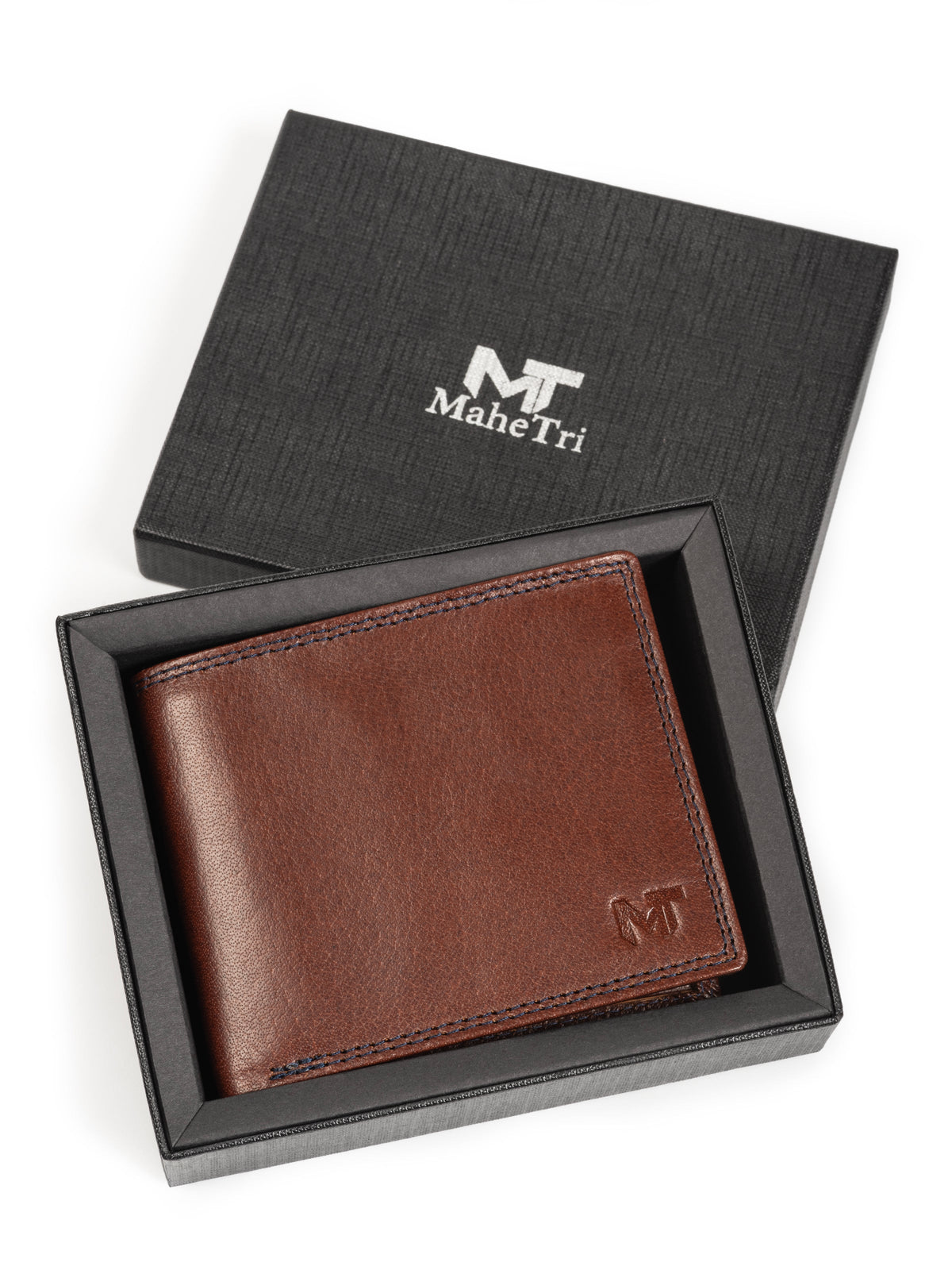 Brown Slate Cash & Card Holder by Classy Leather Bags