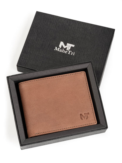 Tan Brown Slate Wallet - Mat finish by Classy Leather Bags