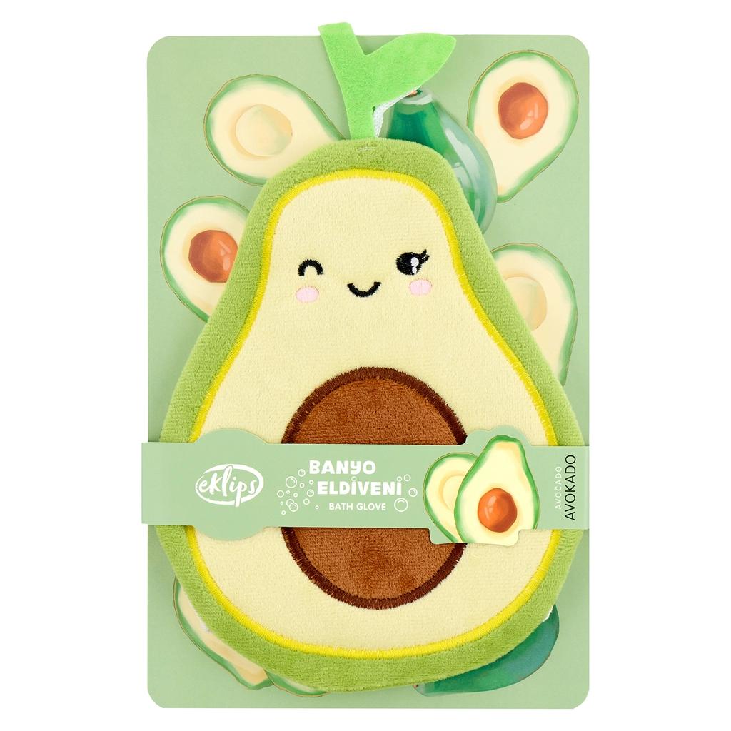 Eklips Avocado Bath Mitt for Gentle Exfoliation 1 Count by Beauty Care Bag
