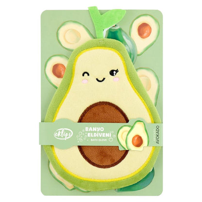 Eklips Avocado Bath Mitt for Gentle Exfoliation 1 Count by Beauty Care Bag