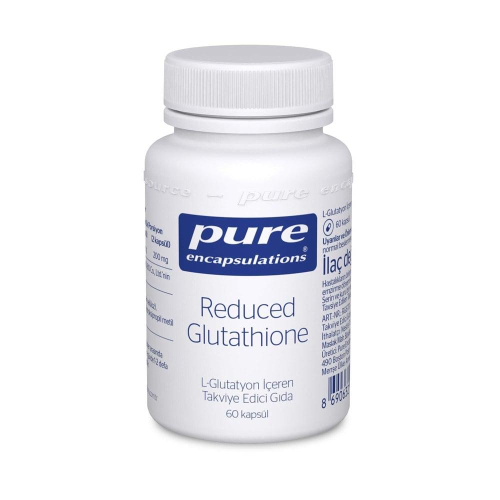 Pure Encapsulations Reduced Glutathione 100mg Supplement - 60 Capsules, Antioxidant Support & Immune System Booster by Beauty Care Bag