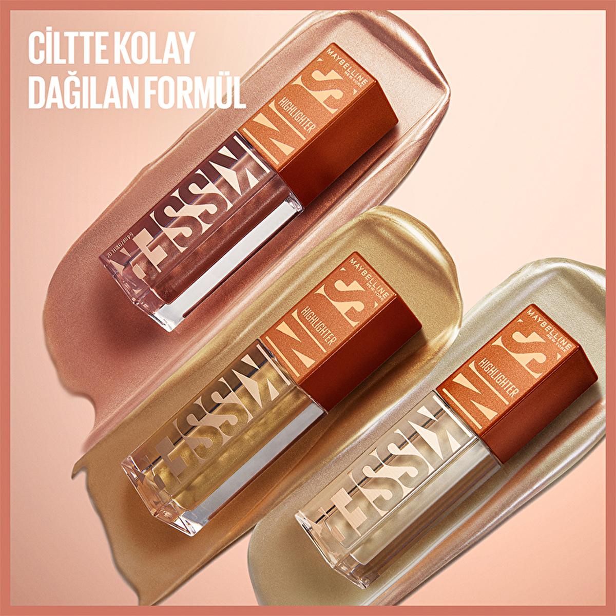 Maybelline Sunkisser Liquid Highlighter - Radiant Glow, Natural Finish - Blendable, Easy to Apply Illuminating Makeup by Beauty Care Bag