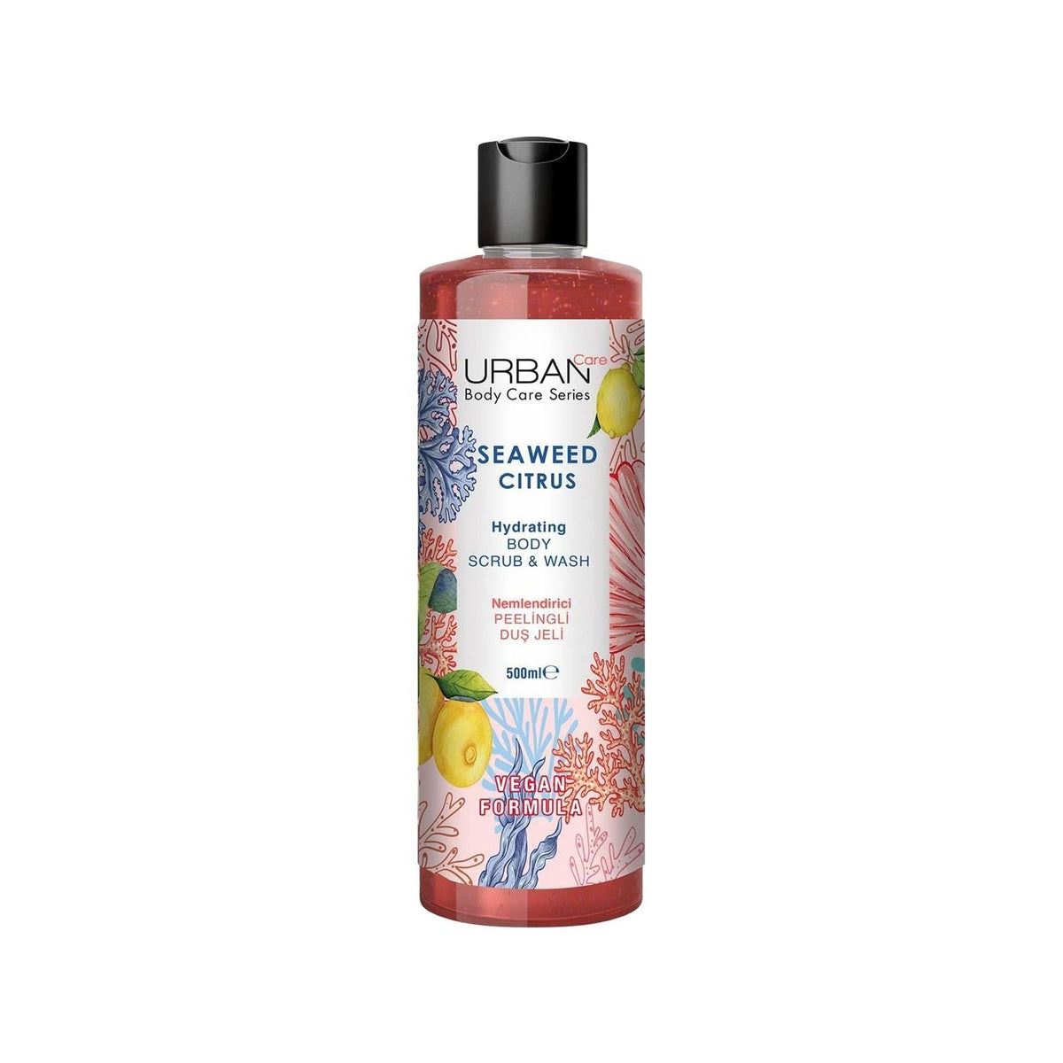 URBAN Care Body Wash Gel - Moisturizing & Exfoliating Seaweed Citrus Body Care for Soft, Smooth Skin by Beauty Care Bag