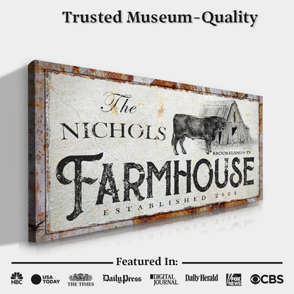 Rustic Farmhouse Sign by Tailored Canvases