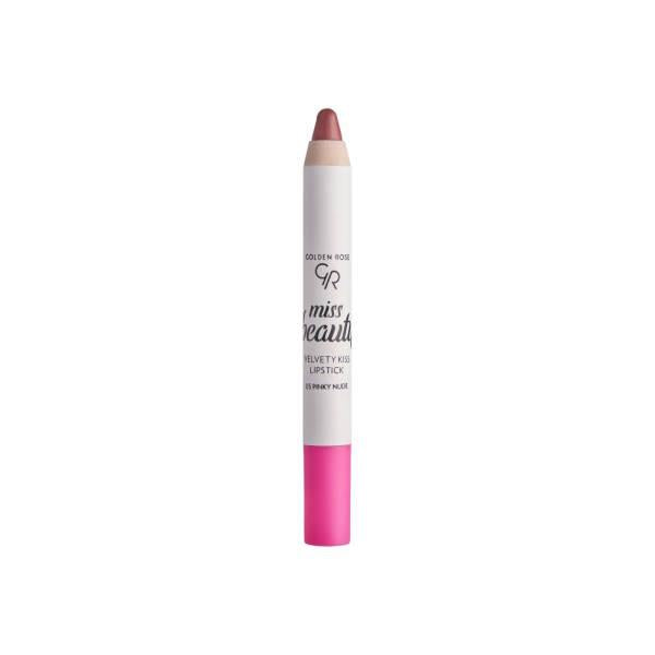 Golden Rose Miss Beauty: Pinky Nude Velvety Matte Lipstick - Long Lasting, Non-Drying Formula for a Comfortable, Modern Look by Beauty Care Bag