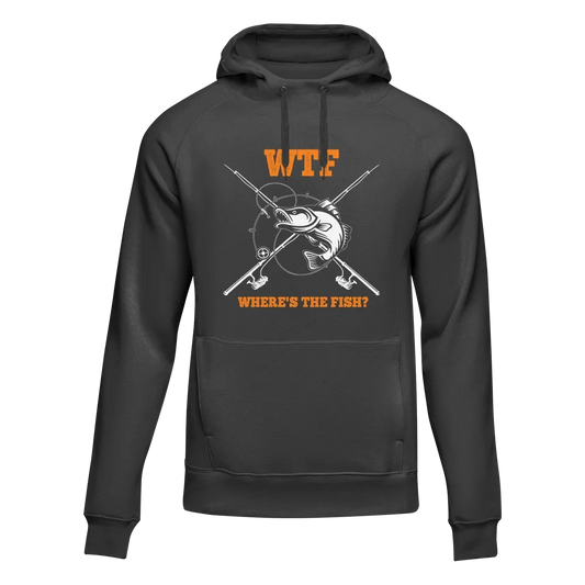 WTF Where's The Fish Unisex Hoodie by Outdoorzees