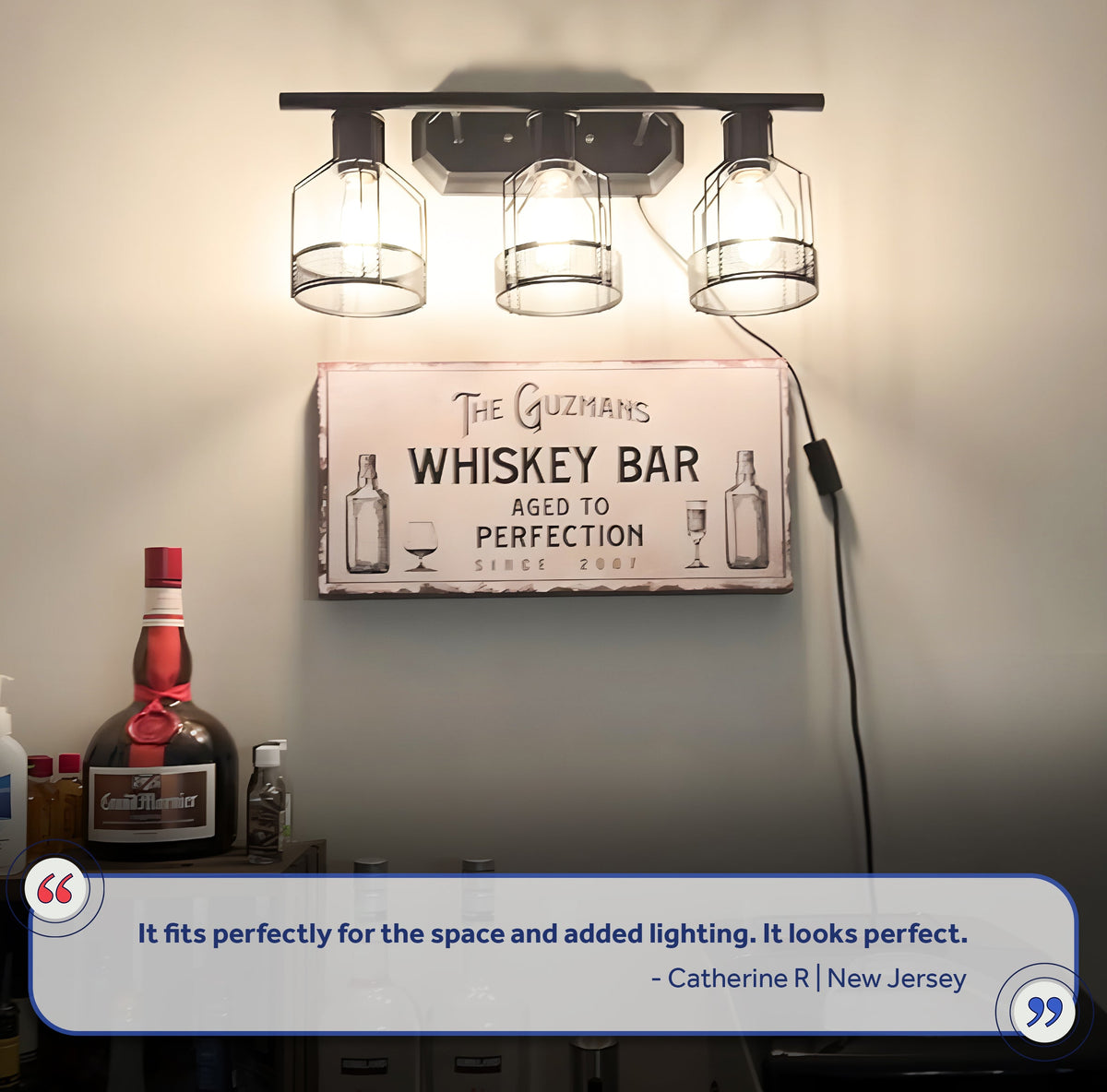 Whiskey Bar Sign III by Tailored Canvases
