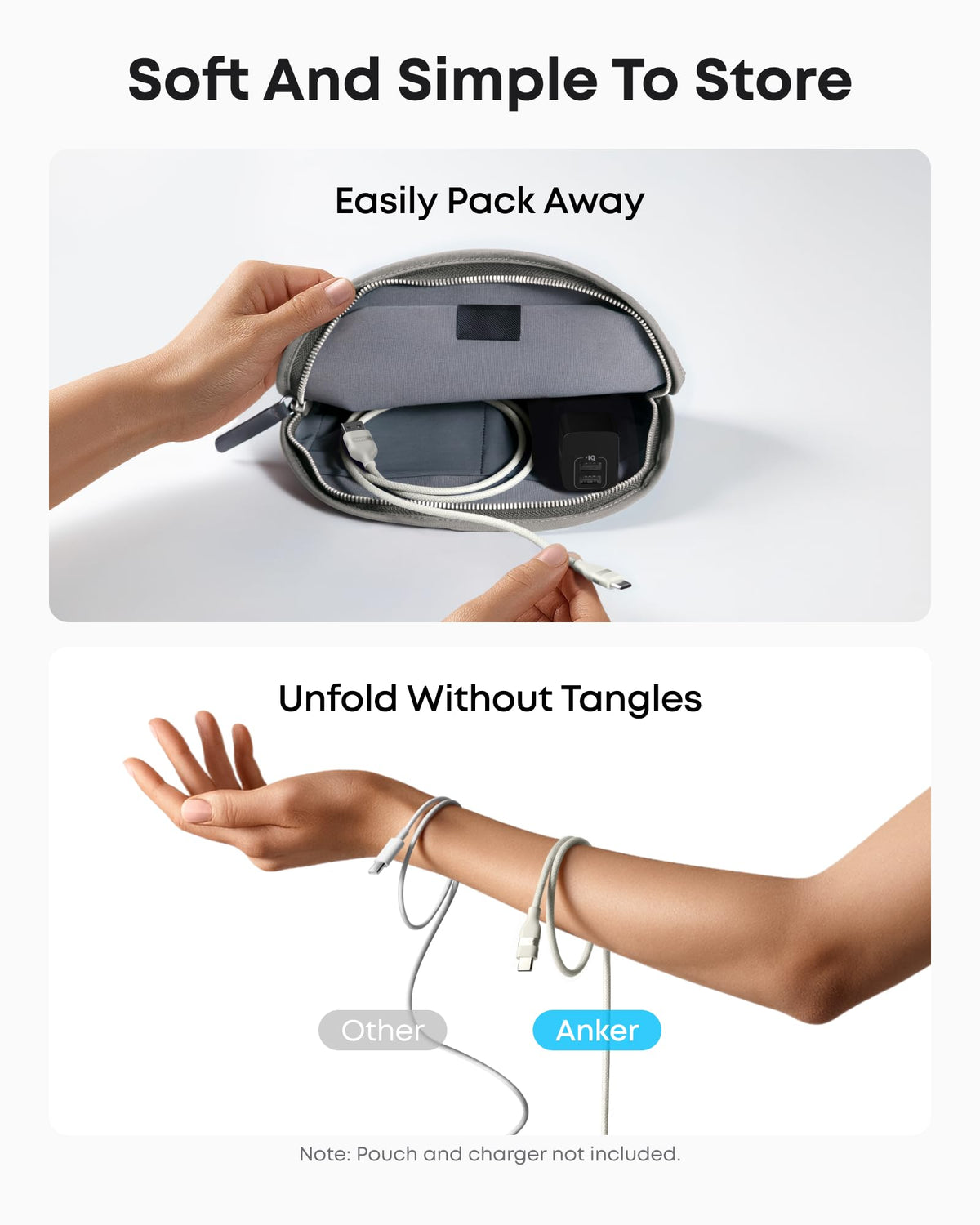 Anker USB-A to USB-C Cable (3 ft / 6 ft, Upcycled-Braided) by Anker