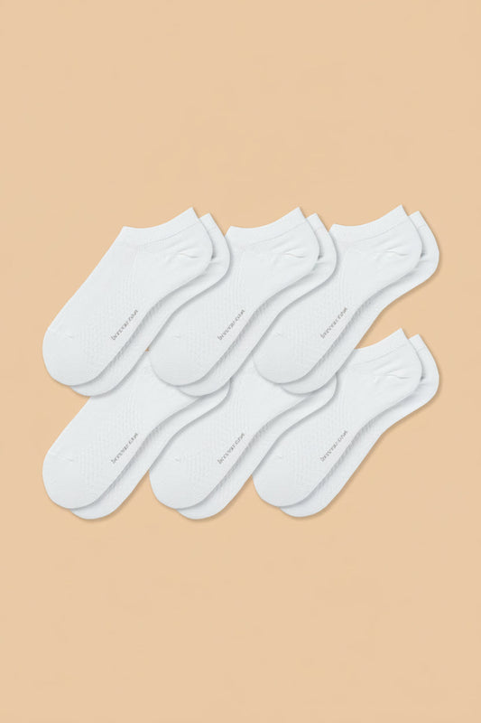6-Pack Women's Antibacterial Massage Ankle Socks by Breevar