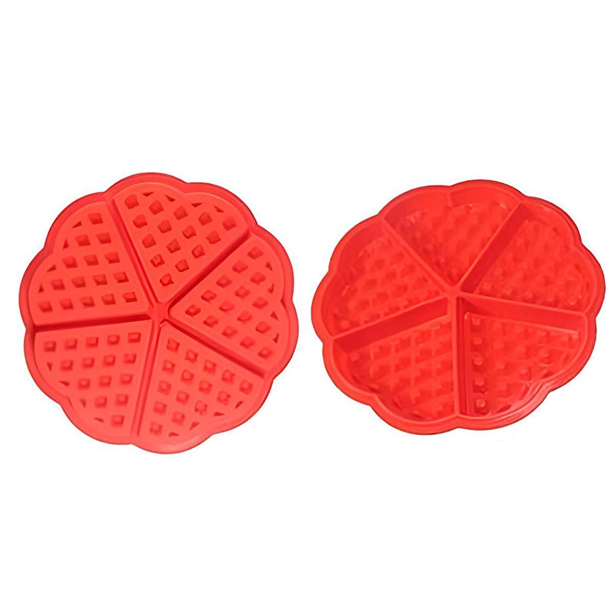 Epinox 5-Section Silicone Waffle Mold - Non-Stick, Easy Clean Waffle Maker for Home Bakers by Beauty Care Bag