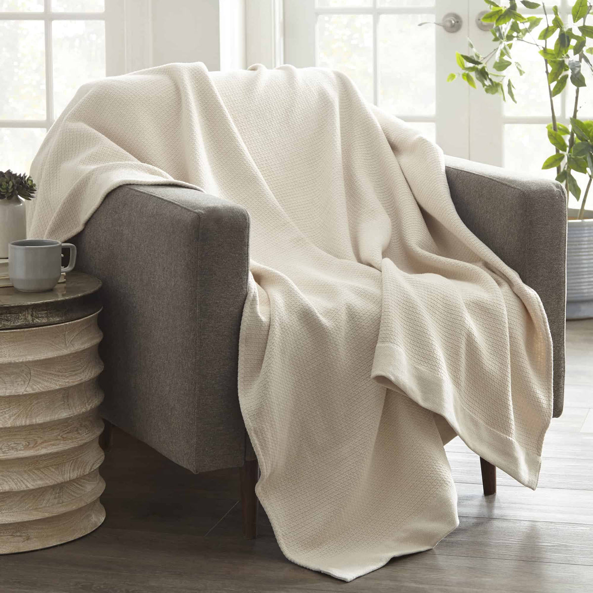 Organic Woven Blanket by Whisper Organics