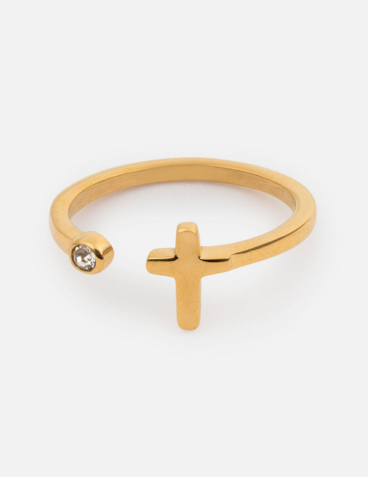 Wrapped Cross Gem Ring by Elevated Faith