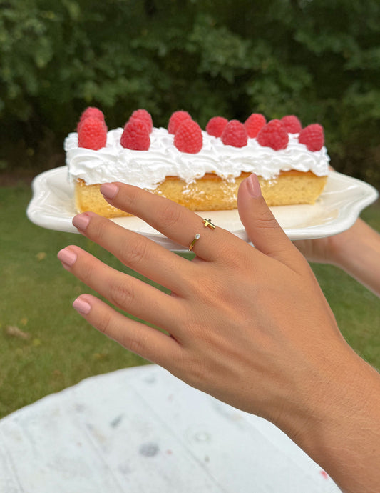 Wrapped Cross Gem Ring by Elevated Faith