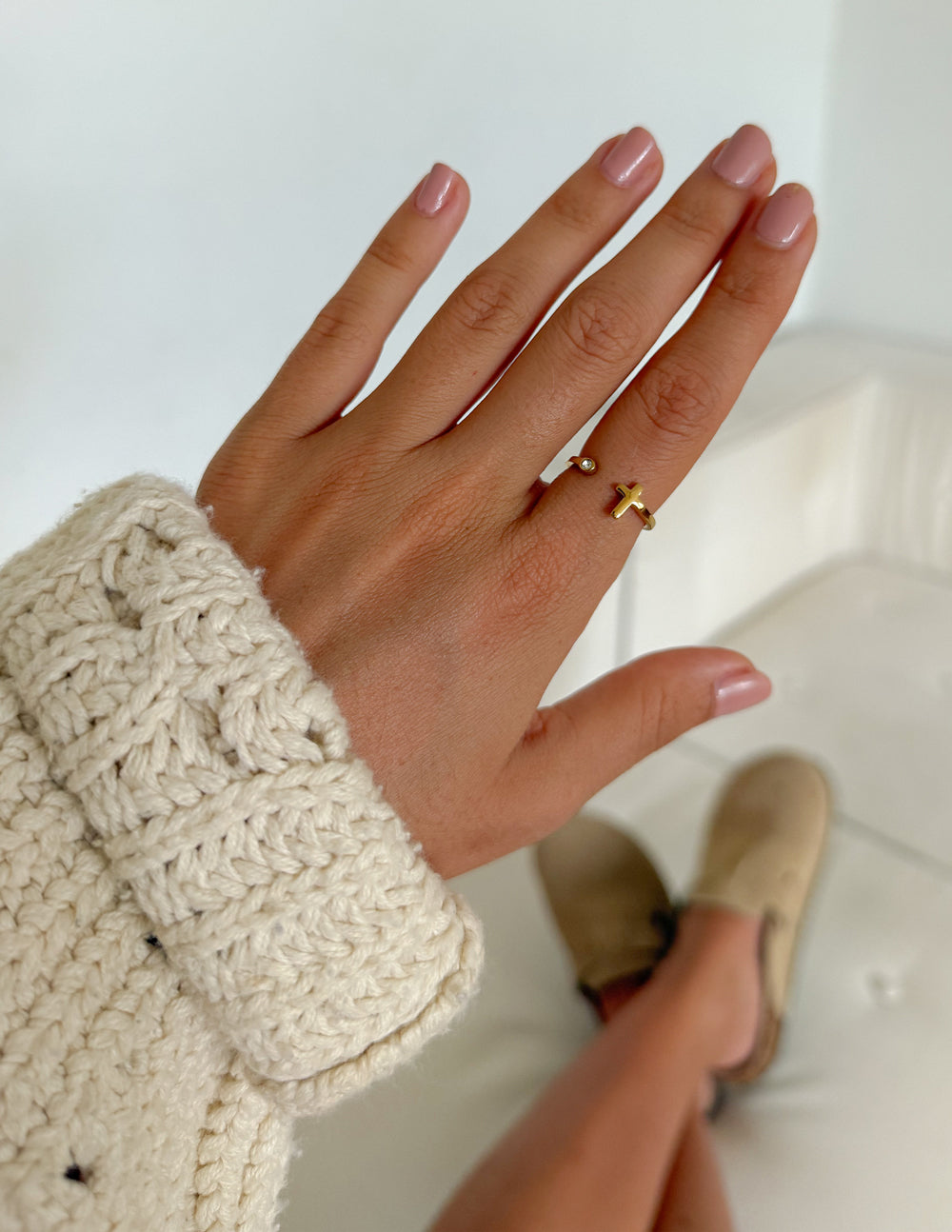 Wrapped Cross Gem Ring by Elevated Faith