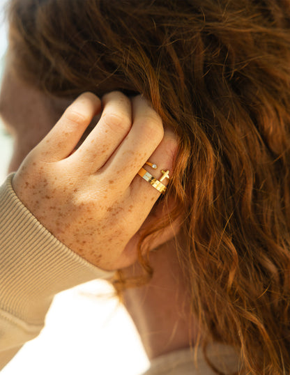 Wrapped Cross Gem Ring by Elevated Faith