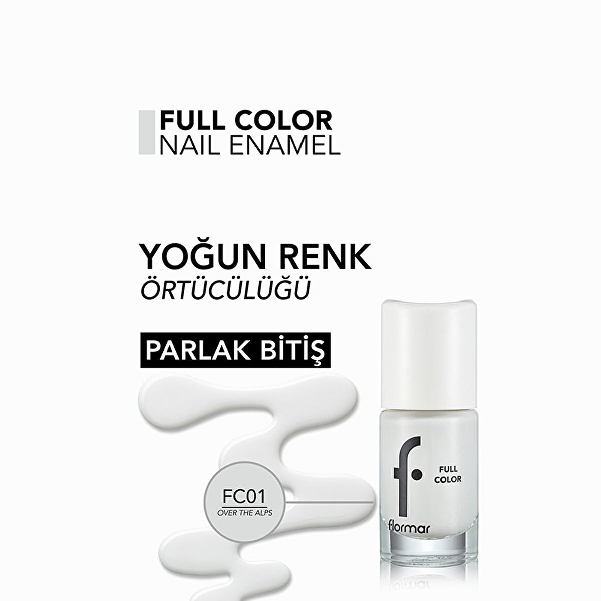 Flormar Full Color Extra Pigmented Nail Polish - High Pigmentation Nail Polish for Vibrant Color by Beauty Care Bag