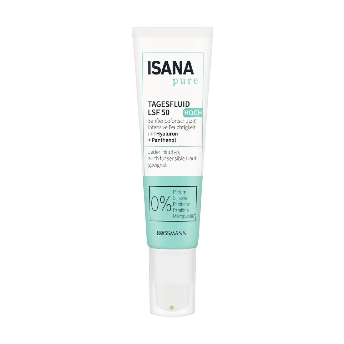 Isana Pure SPF 50 Day Cream for Hydrated Skin 50 ml by Beauty Care Bag