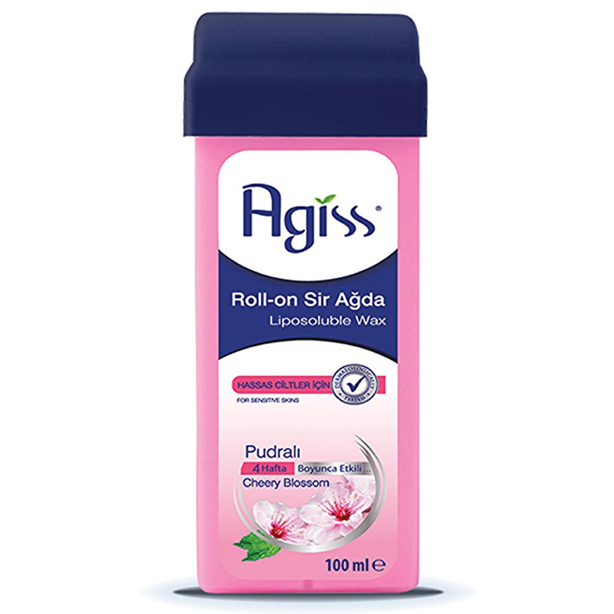 Agiss Roll-On Wax for Sensitive Skin - Natural Resin Hair Removal, Easy Application, Perfect for Legs & Arms - 3.38 fl oz by Beauty Care Bag