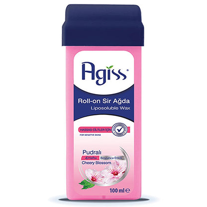Agiss Roll-On Wax for Sensitive Skin - Natural Resin Hair Removal, Easy Application, Perfect for Legs & Arms - 3.38 fl oz by Beauty Care Bag