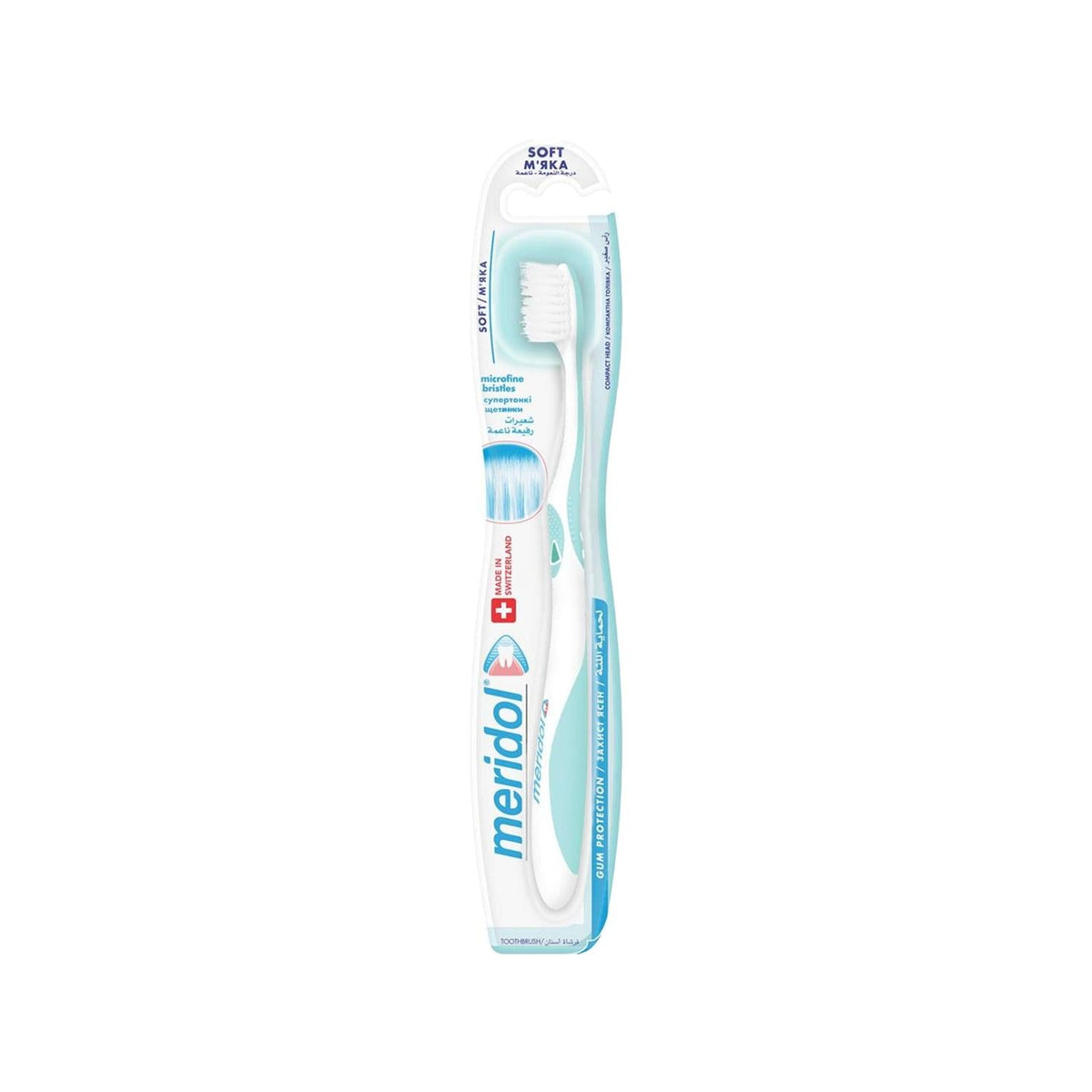 Meridol Soft Toothbrush for Sensitive Teeth - Gentle Manual Oral Care by Beauty Care Bag