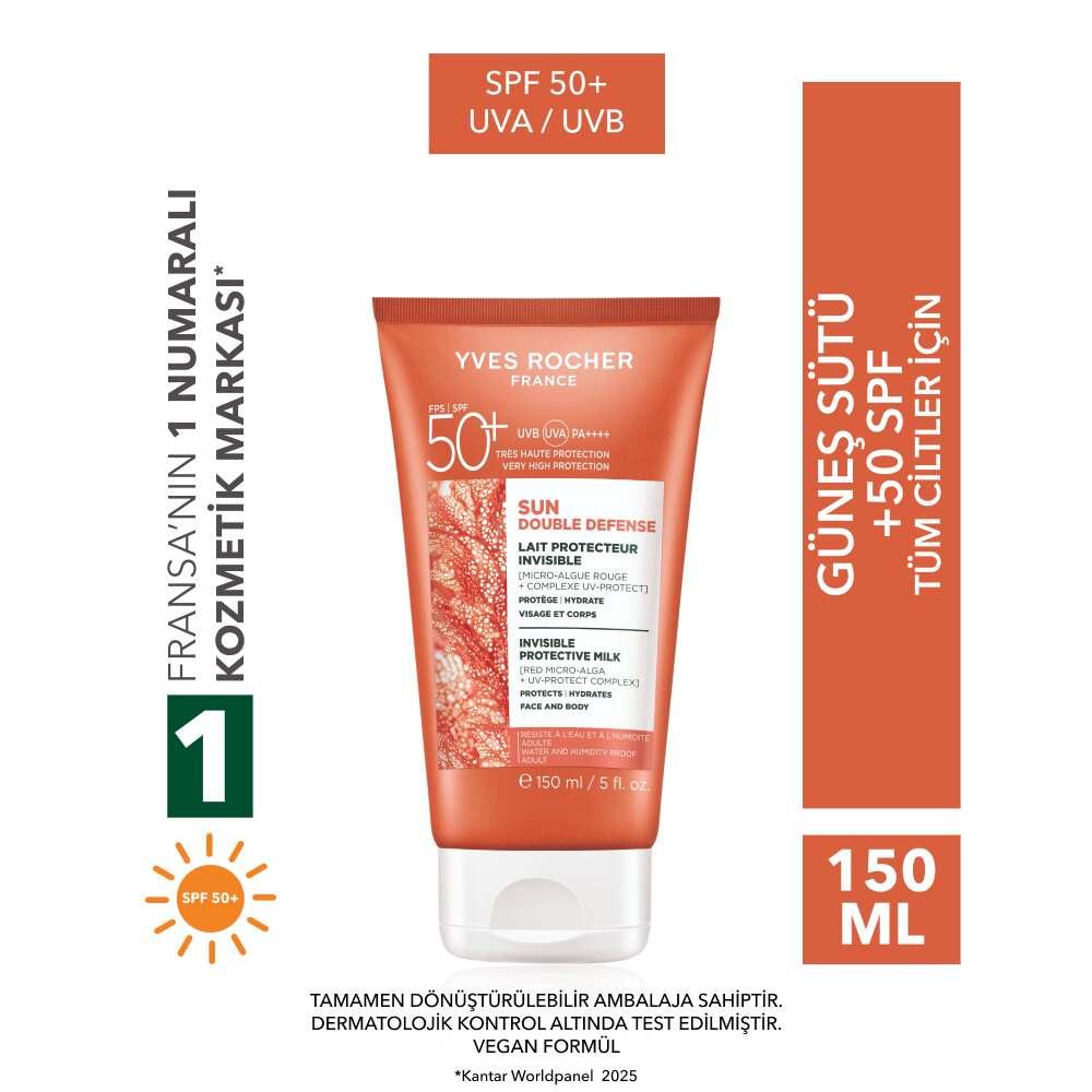 Sun Double Defense SPF 50+ Face & Body Sun Lotion Hydrating by Beauty Care Bag