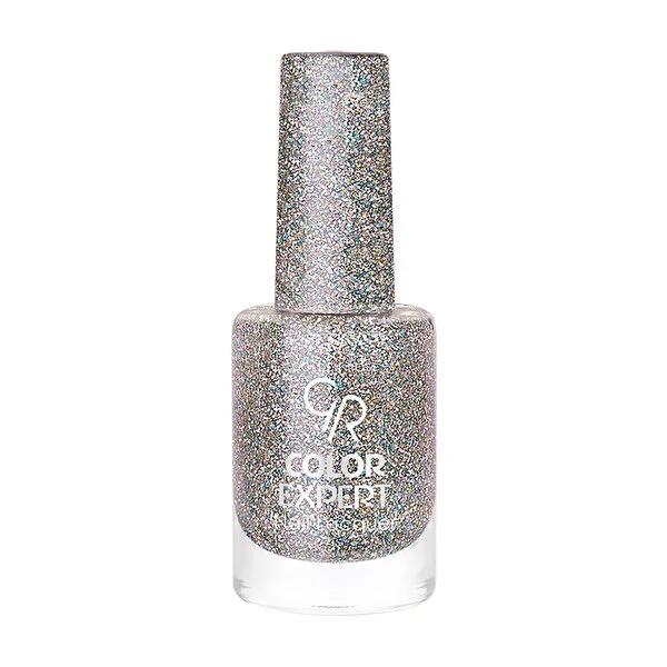 Golden Rose Color Expert Fall & Winter Glitter 401 Nail Polish - Easy Application, Single Coat, Trendy Glitter Finish by Beauty Care Bag