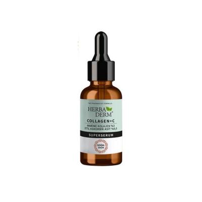 Herbaderm Collagen C Superserum 30ml - Anti-Aging Skincare, Natural Collagen Serum for Skin Firmness and Hydration by Beauty Care Bag