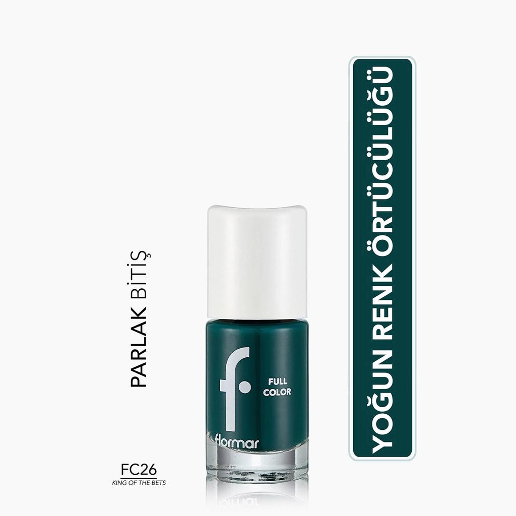 Flormar Full Color High-Pigment Nail Polish FC26 King of Bets 8ml by Beauty Care Bag