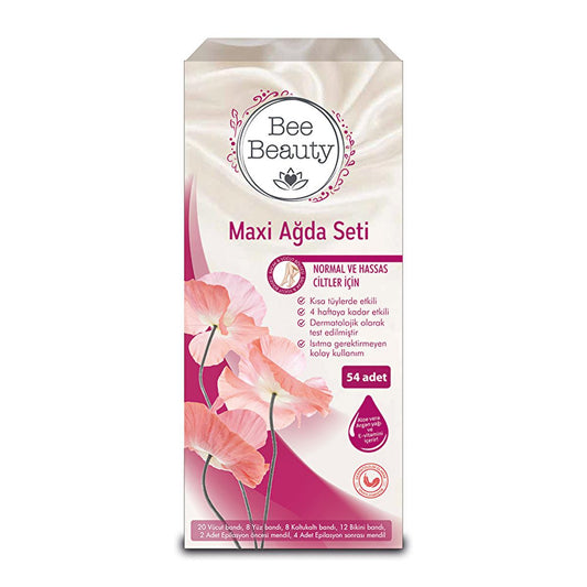 Bee Beauty Waxing Kit for Hair Removal - Easy At-Home Waxing Solution with Pre & Post Care by Beauty Care Bag