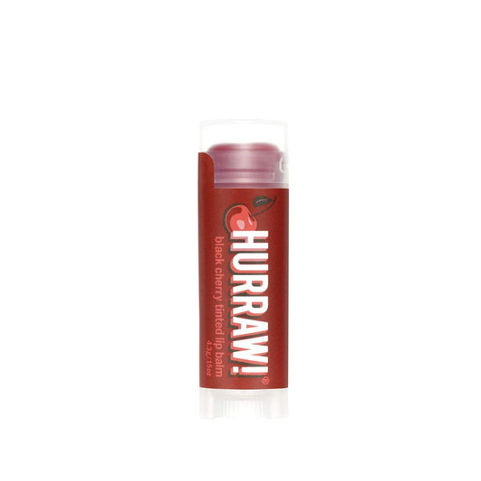 Hurraw Black Cherry Tinted Lip Balm - Natural & Organic Lip Care with Subtle Tint by Beauty Care Bag