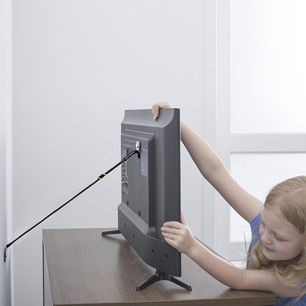 Miny Furniture Safety Anti-Tip Device - Earthquake Safety Device for TV and Furniture Securing by Beauty Care Bag