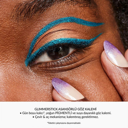 Avon Glimmerstick Retractable Shimmer Eyeliner Aqua Sparkle by Beauty Care Bag