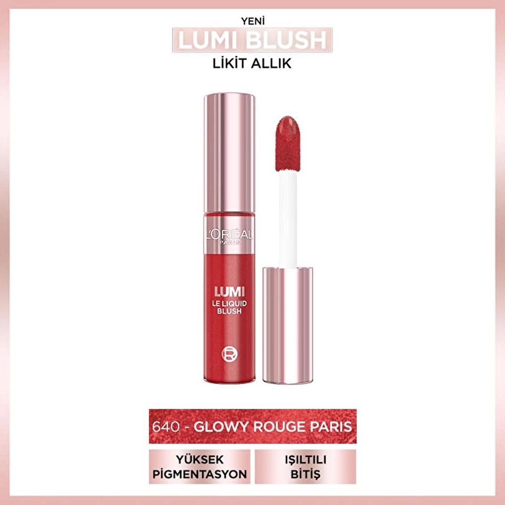 L'Oreal Paris Lumi Blush Liquid Blush in 640 Glowy Rouge Paris 10ml by Beauty Care Bag