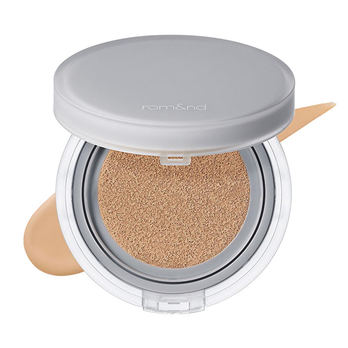rom&nd Nu Zero Cushion Foundation - Natural Finish, Long-Lasting Cushion Foundation for Flawless Complexion by Beauty Care Bag
