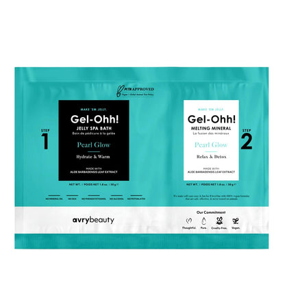 Voesh New York Gel-Ohh! Pearl Glow Jelly Spa Pedicure Set by Beauty Care Bag