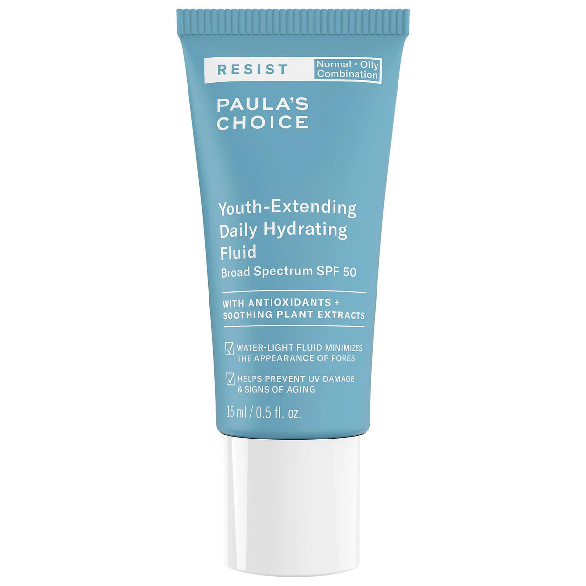 RESIST Youth-Extending SPF 50 Sunscreen: Daily Hydration, Anti-Aging & Broad Spectrum Protection | Oil-Free Mineral Sunscreen for Sensitive Skin by Beauty Care Bag