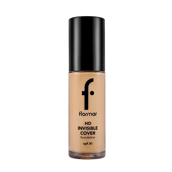 Flormar Invisible Cover HD Foundation - Medium Coverage, SPF30, Natural Finish & Long-Lasting Makeup by Flormar by Beauty Care Bag