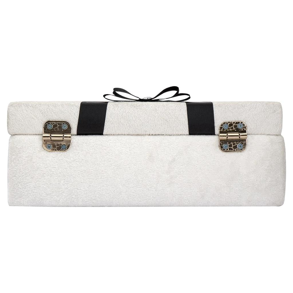 Eklips White Groom Gift Pouch for Wedding Traditions by Beauty Care Bag