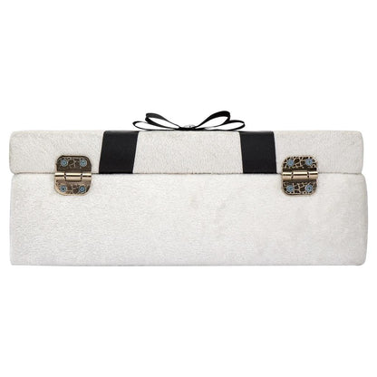 Eklips White Groom Gift Pouch for Wedding Traditions by Beauty Care Bag