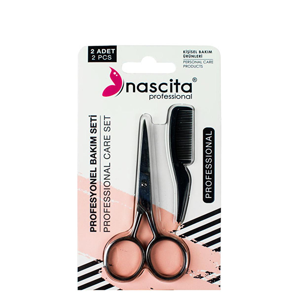 Nascita eyebrow scissors and comb grooming kit