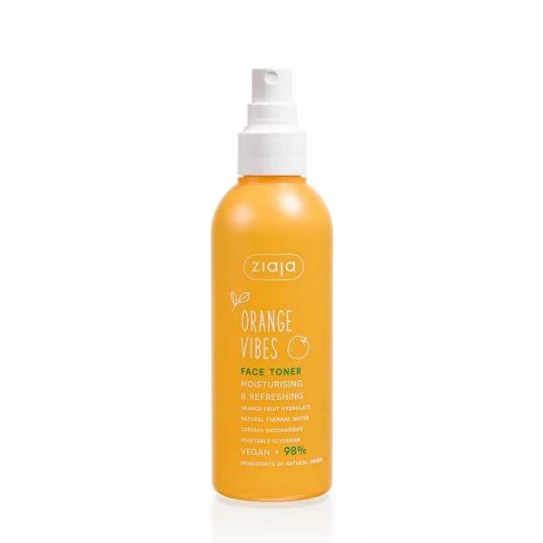 Ziaja Orange Vibes Facial Toner Spray - Natural, Vegan Hydrating Spray for Dry, Dehydrated Skin by Beauty Care Bag