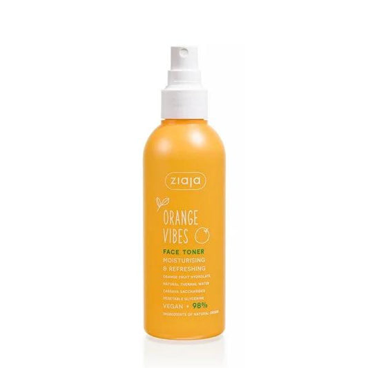Ziaja Orange Vibes Facial Toner Spray - Natural, Vegan Hydrating Spray for Dry, Dehydrated Skin by Beauty Care Bag