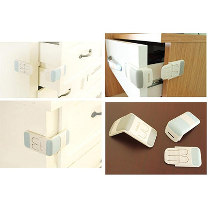 Miny Baby Safety Drawer Lock with Double Security Button - Childproof Solution for Parents by Beauty Care Bag
