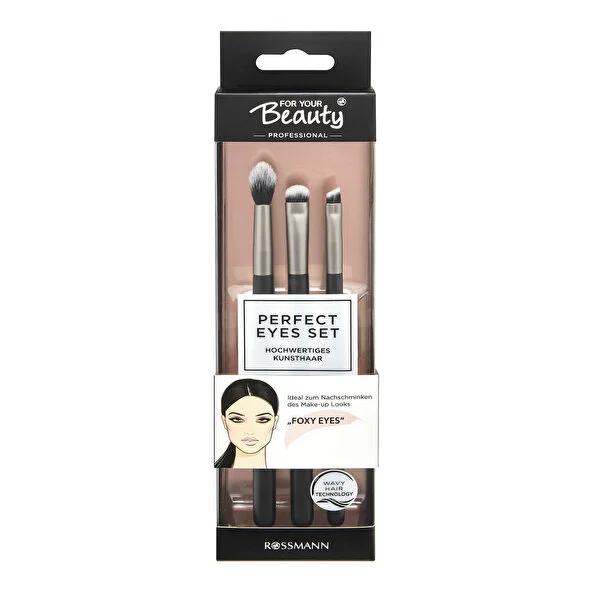 For Your Beauty vegan 3-piece eye makeup set