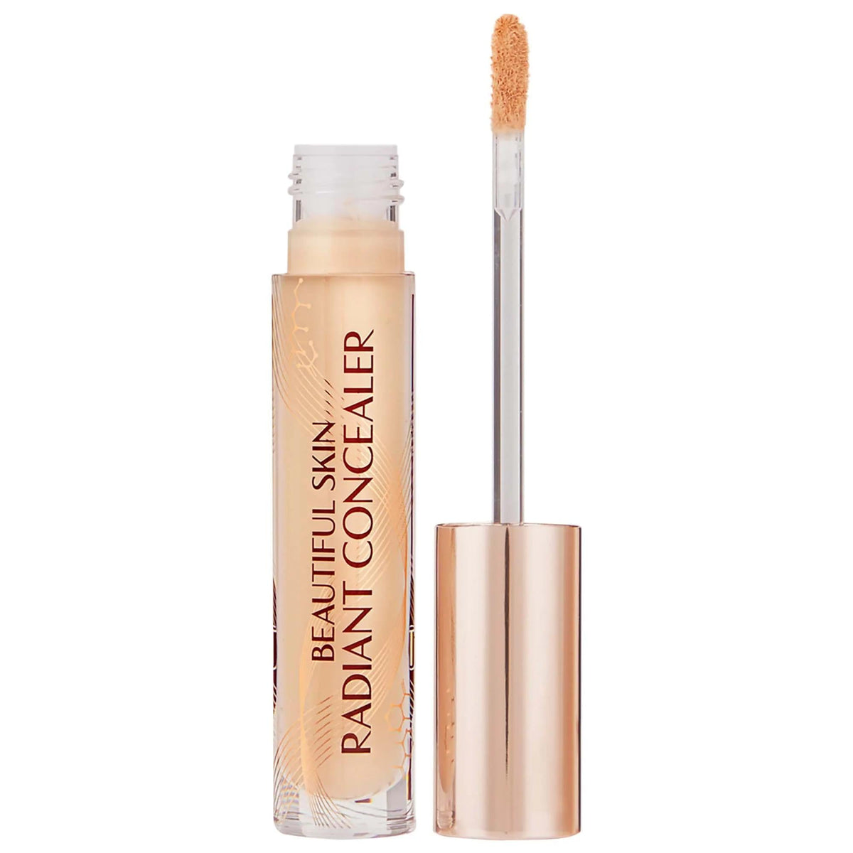 Charlotte Tilbury Beautiful Skin Radiant Concealer: Medium to Full Coverage, Hyaluronic Acid, Waterproof, Brightening, Long-Wearing by Beauty Care Bag