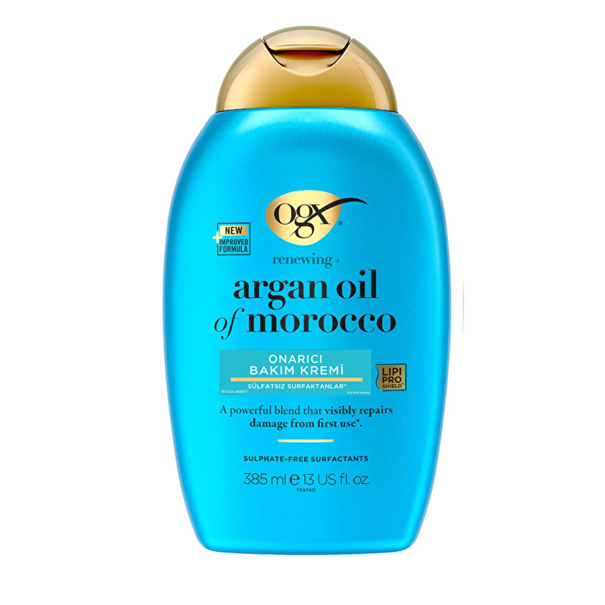 OGX Argan Oil of Morocco Hair Care Cream - Sulfate-Free, Moisturizing & Revitalizing 13.01 fl oz by Beauty Care Bag
